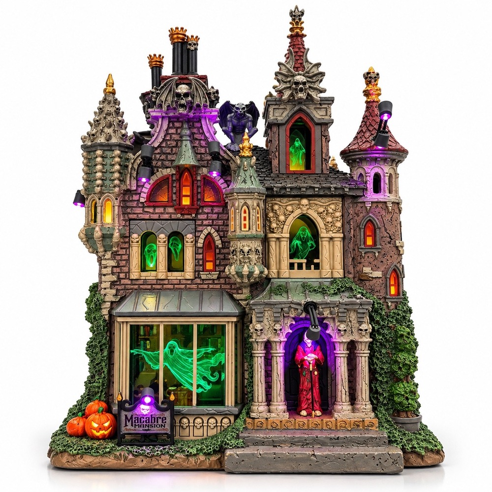 Lemax Macabre Mansion Spooky Town Lighted Halloween Village Michael's Exclusive